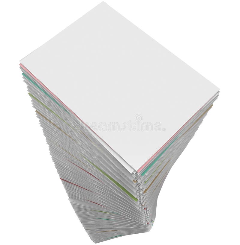 Paperwork Stack Pile Documents Applications Work Task Endless Pr stock illustration Paperwork Stack Pile Documents Applications Work Task Endless Pr stock illustration