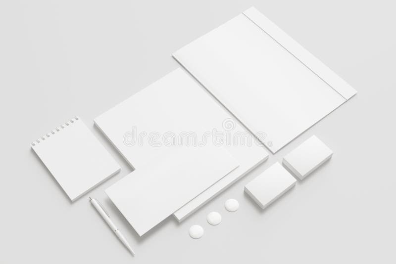 Papeterie vide/ensemble d'entreprise d'identification illustration libre de droits Papeterie vide/ensemble d'entreprise d'identification illustration libre de droits