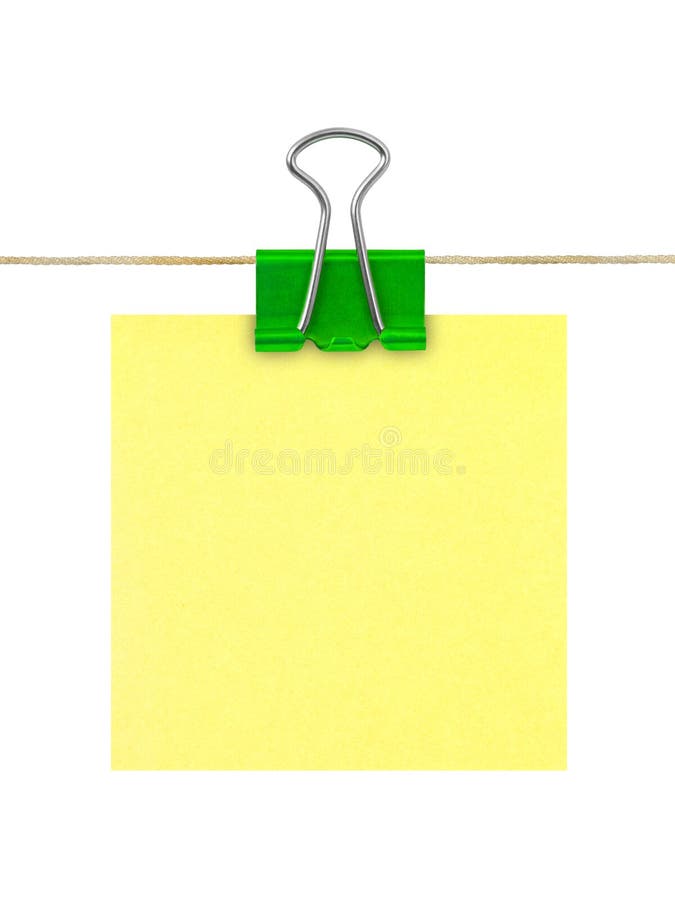 Papier de note jaune de post-it photos libres de droits Papier de note jaune de post-it photos libres de droits