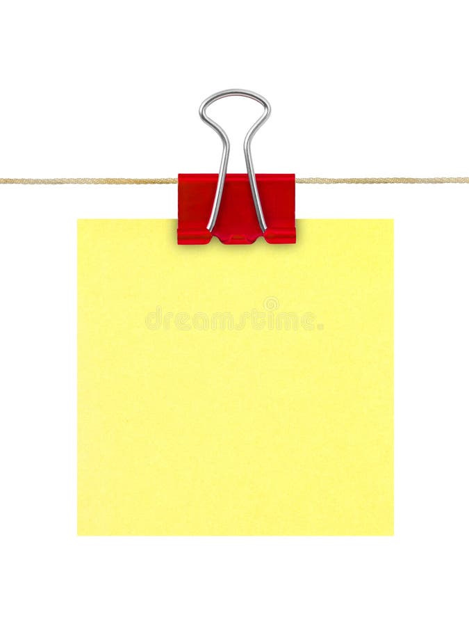 Papier de note jaune de post-it photo libre de droits Papier de note jaune de post-it photo libre de droits