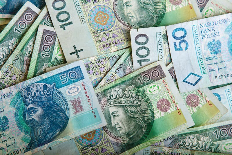 Papier-monnaie de zloty polonais images stock Papier-monnaie de zloty polonais images stock