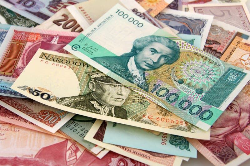 Monnaie Étrangère en Papier images stock