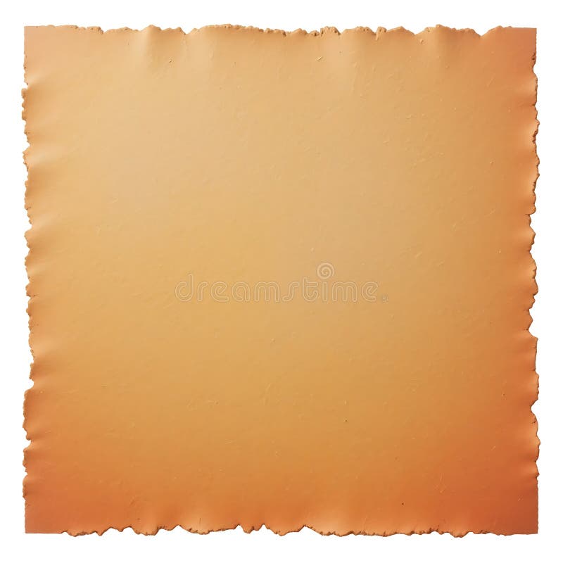 Papier oder Pergamentbogen, gegerbt, aus Leichtem Orange lizenzfreie abbildung