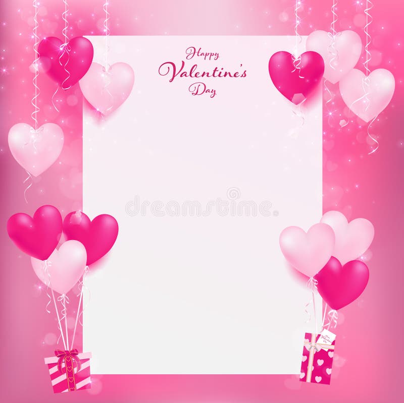 Papier vide avec la décoration de magie de coeur illustration libre de droits Papier vide avec la décoration de magie de coeur illustration libre de droits