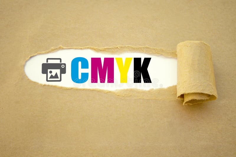 Papierkowa robota z CMYK obrazy royalty free Papierkowa robota z CMYK obrazy royalty free