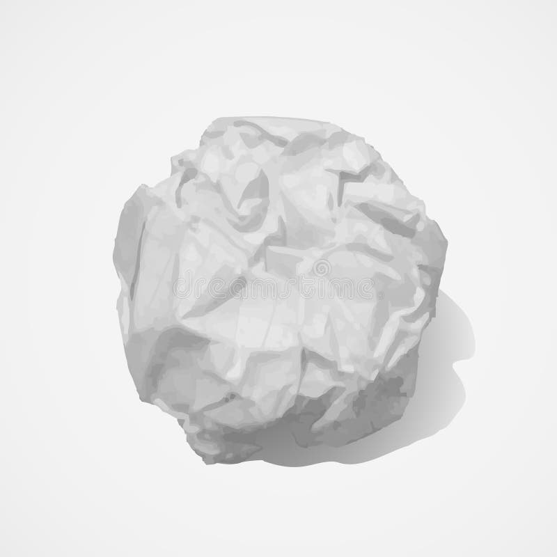 Papierkugel vektor abbildung Papierkugel vektor abbildung