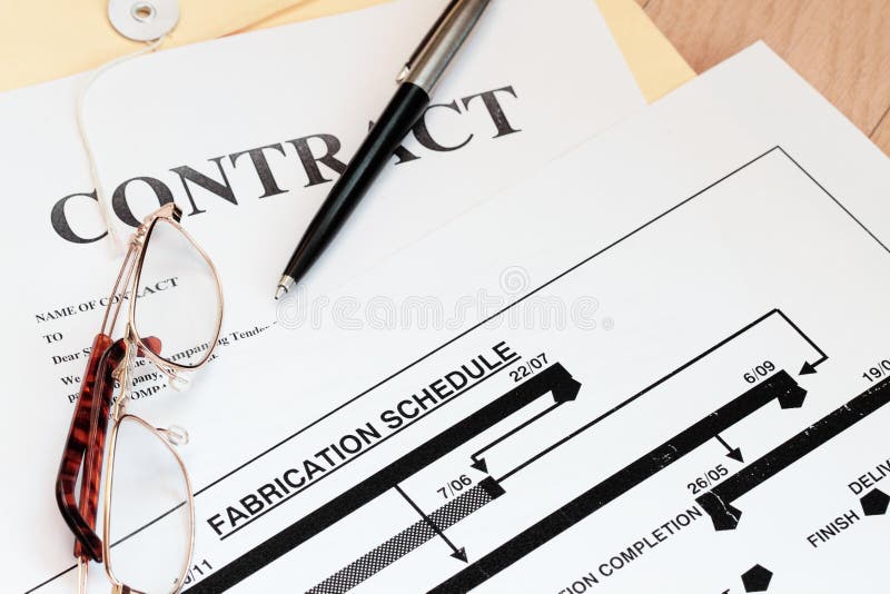 Papiers permissibles de loi de contrat avec le programme image libre de droits Papiers permissibles de loi de contrat avec le programme image libre de droits