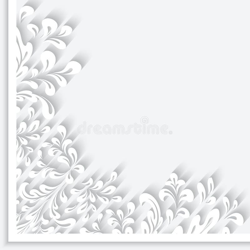 Papierów zawijasów kąta ornament royalty ilustracja Papierów zawijasów kąta ornament royalty ilustracja