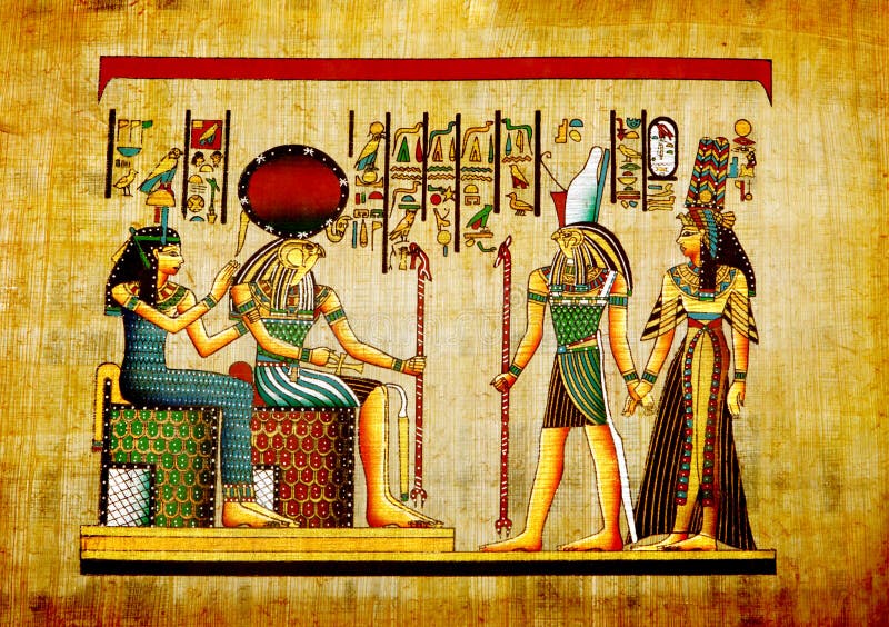 Papiro immagine stock. Immagine di storia, faraone, sfondo 8704567