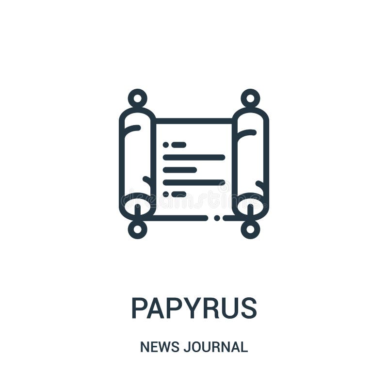 papirusowy ikona wektor od wiadomości czasopisma kolekcji Cienka kreskowa papirusowa kontur ikony wektoru ilustracja Liniowy symb ilustracji papirusowy ikona wektor od wiadomości czasopisma kolekcji Cienka kreskowa papirusowa kontur ikony wektoru ilustracja Liniowy symb ilustracji