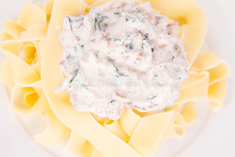 Pappardelle with Chanterelle Stock Image Image of fresh, italian 76092055