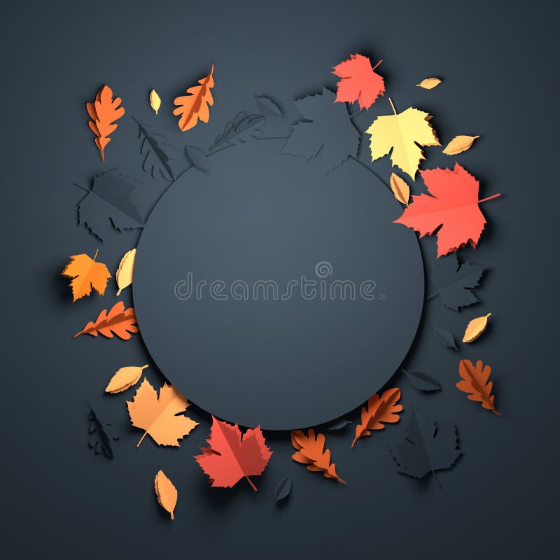 Pappers- konst - Autumn Background stock illustrationer Pappers- konst - Autumn Background stock illustrationer