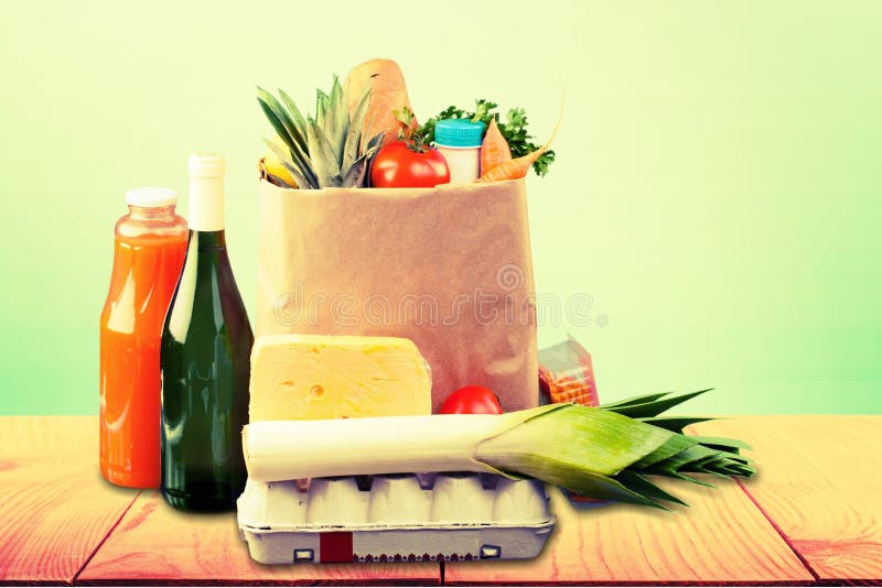 Grocery Paper Bag Bag Food Paper Grocer Vegetable Healthy Eating. Grocery Paper Bag Bag Food Paper Grocer Vegetable Healthy Eating