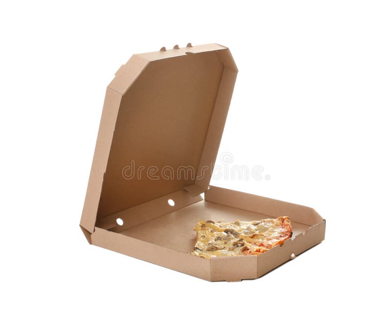 Pappschachtel mit Pizzastücken stockbilder Pappschachtel mit Pizzastücken stockbilder