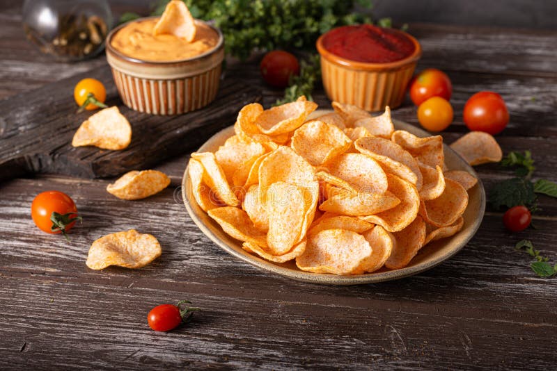Paprika chips stock image. Image of groceries, crisps - 253557501