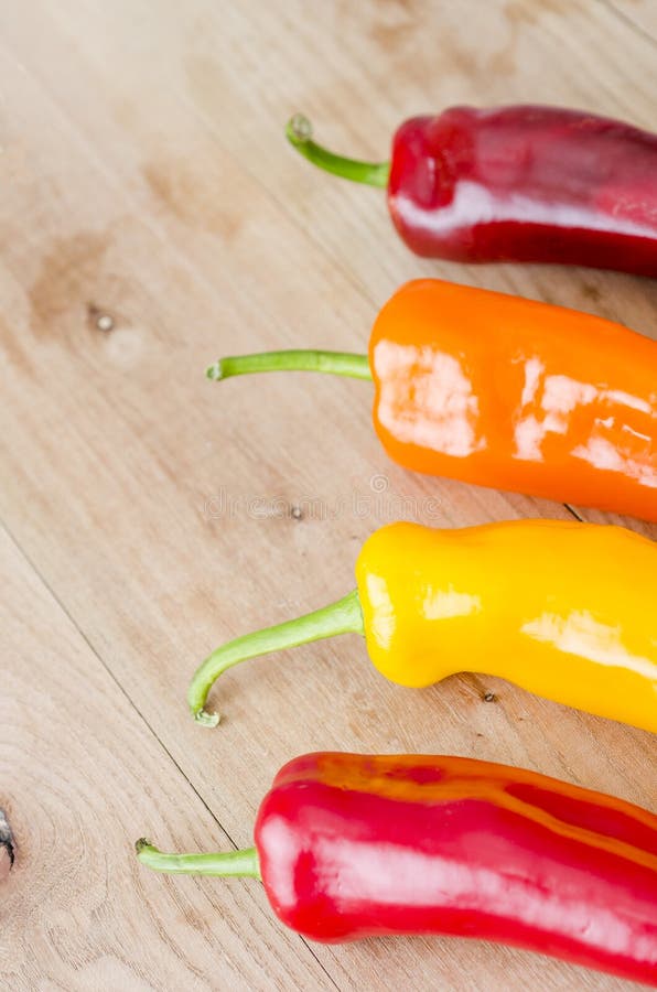 Paprika orange, jaune et rouge image stock Paprika orange, jaune et rouge image stock