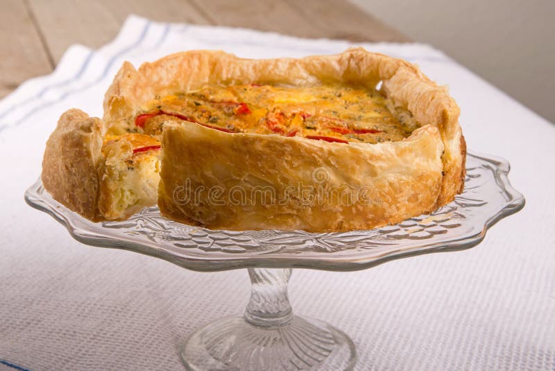 Paprika quiche stock image. Image of tasty, dish, vegetable 49676167