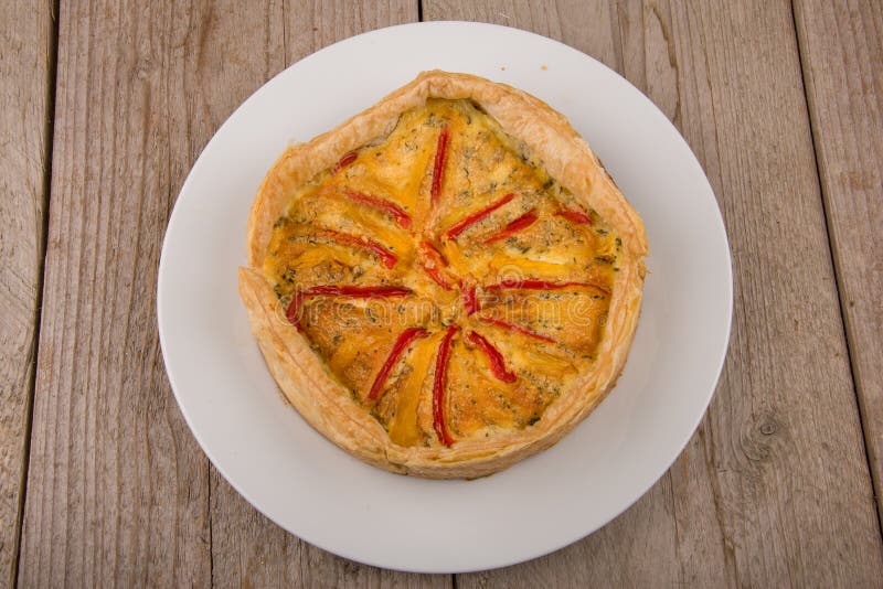 Paprika quiche stock image. Image of healthy, dish, lunch 49676261