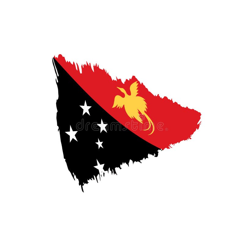 Papua New Guinea Flag, Vector Stock Illustration - Illustration of ...