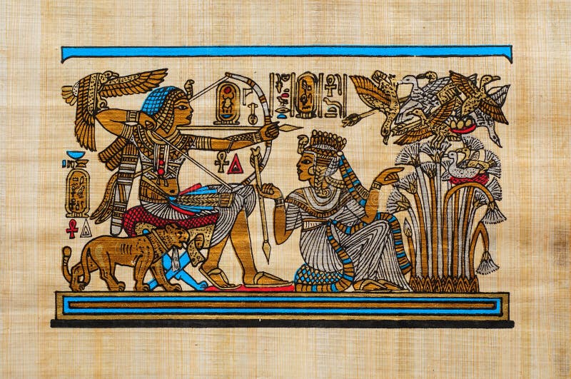 Papyrus égyptien photo stock Papyrus égyptien photo stock