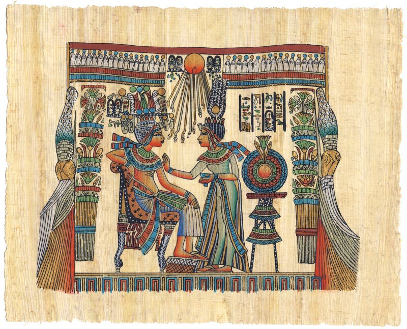 Papyrus égyptien images libres de droits Papyrus égyptien images libres de droits