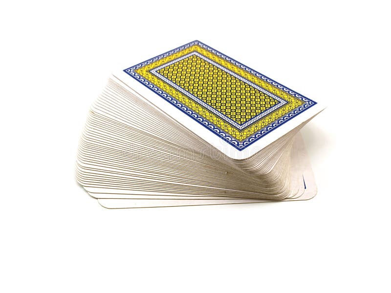 Paquet de cartes de jeu image stock. Image du clubs, complètement