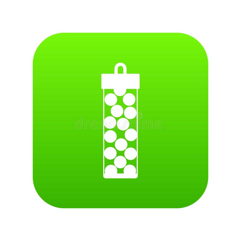 Paquete con verde digital del icono de las balas de Paintball ilustración del vector Paquete con verde digital del icono de las balas de Paintball ilustración del vector