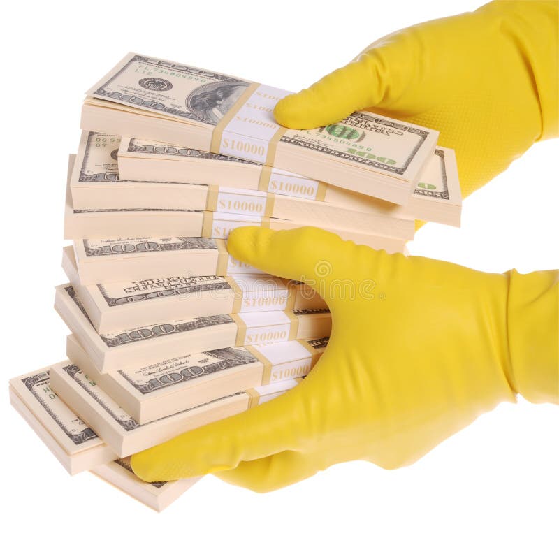 Paquetes de dinero en manos. foto de archivo Paquetes de dinero en manos. foto de archivo