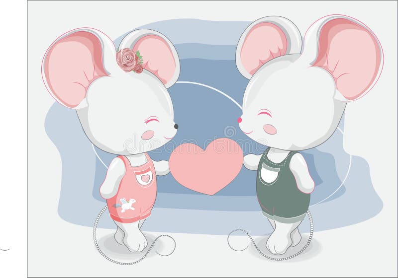 Par Ratones Pequeños Enamorados Ilustración del Vector - Ilustración de resto, hembra: 163529040 Par Ratones Pequeños Enamorados Ilustración del Vector - Ilustración de resto, hembra: 163529040