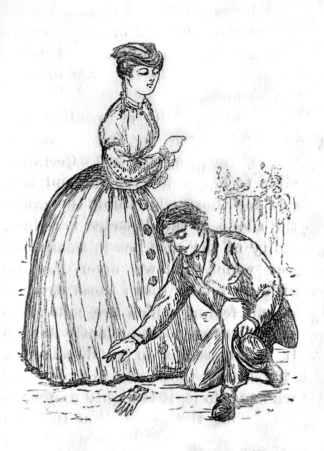 Para fashionably ubierający młodzi ludzie ilustracji Para fashionably ubierający młodzi ludzie ilustracji