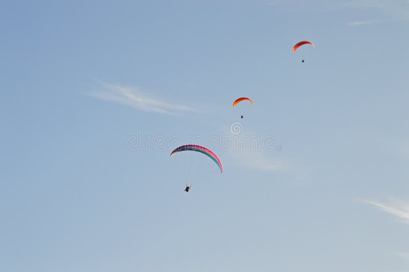 Paragliding in Santa Pola Parachute Dangerous Sport Editorial Image