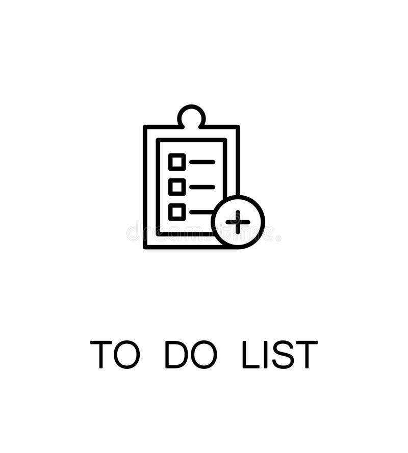 Para Hacer El Icono De La Lista Ilustración del Vector Ilustración de