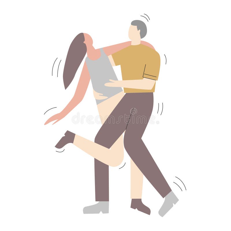 Para postacie z kreskówki ma zabawa tana przy przyjęciem Mężczyzna i kobieta ubieraliśmy w modnym odzieżowym tanu przy klubem lub ilustracja wektor Para postacie z kreskówki ma zabawa tana przy przyjęciem Mężczyzna i kobieta ubieraliśmy w modnym odzieżowym tanu przy klubem lub ilustracja wektor