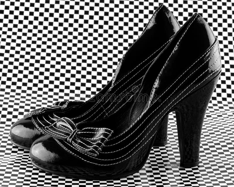 Para wysokość heeled buty fotografia stock Para wysokość heeled buty fotografia stock