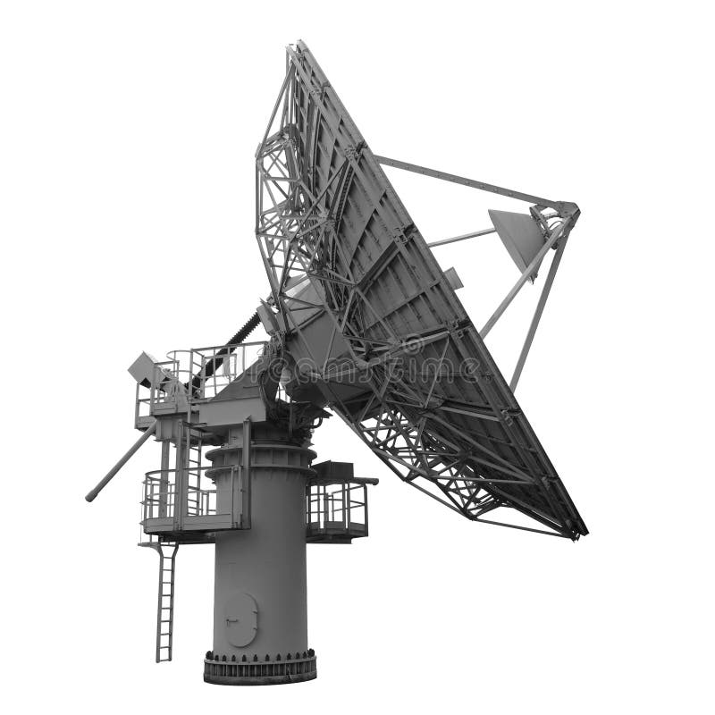 Parabolantenn för satellit- kommunikationer som isoleras på vit royaltyfri foto Parabolantenn för satellit- kommunikationer som isoleras på vit royaltyfri foto