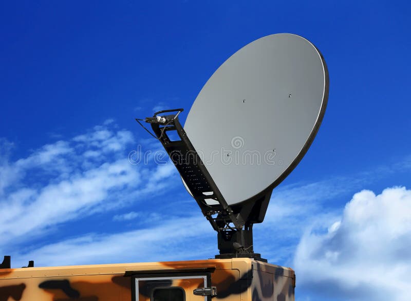 Parabolic Antenna Satellite Communications Stock Photo Image of
