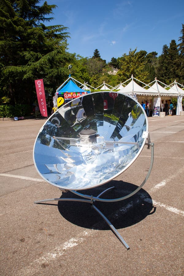 Parabolic dish solar energy mirror