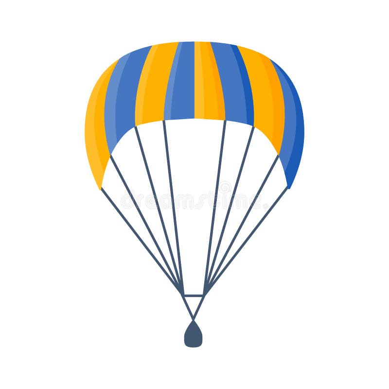 Parachute vector illustration fly