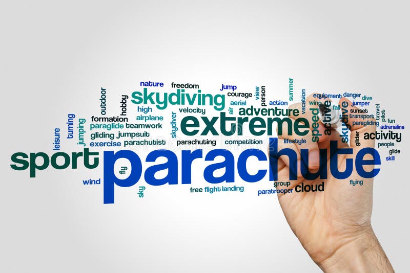 Paragliding word cloud stock image. Image of paragliding 90690911