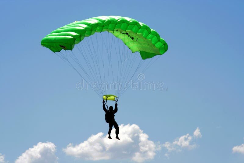 Parachuter e nube