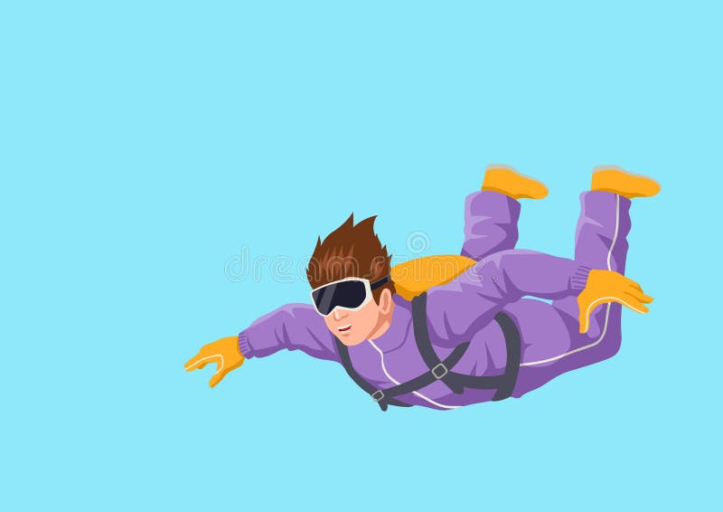 Parachutisme illustration de vecteur