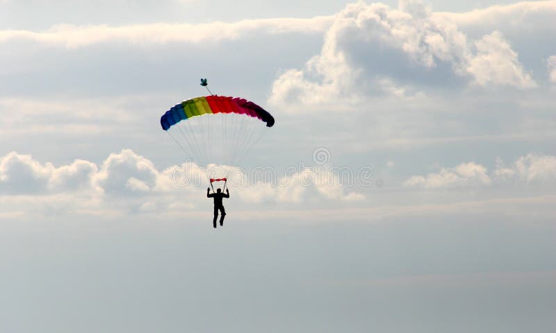 Parachutiste photographie stock libre de droits Parachutiste photographie stock libre de droits