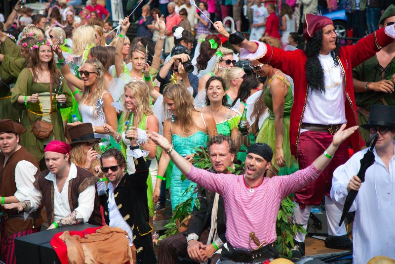 Desfile do Canal de Amesterdão 2012 fotos de stock