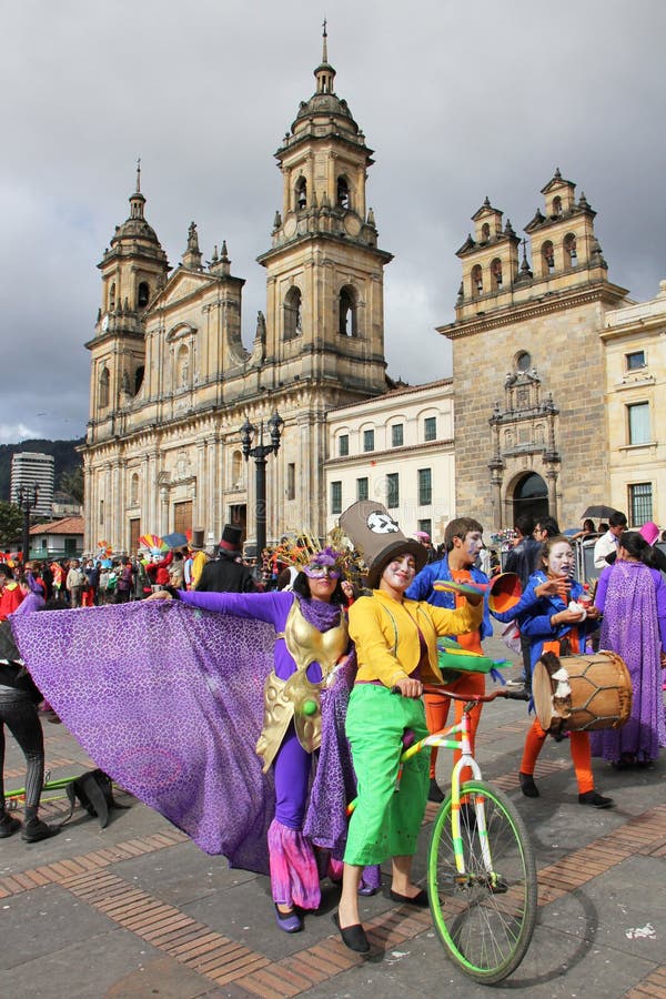 Parade in Bogota, Colombia stock foto's Parade in Bogota, Colombia stock foto's