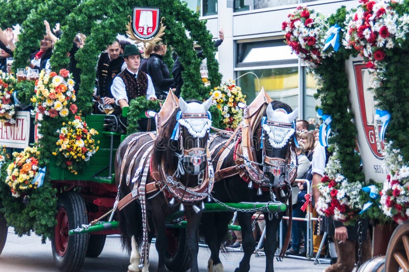 Parade of the hosts of the Wiesn