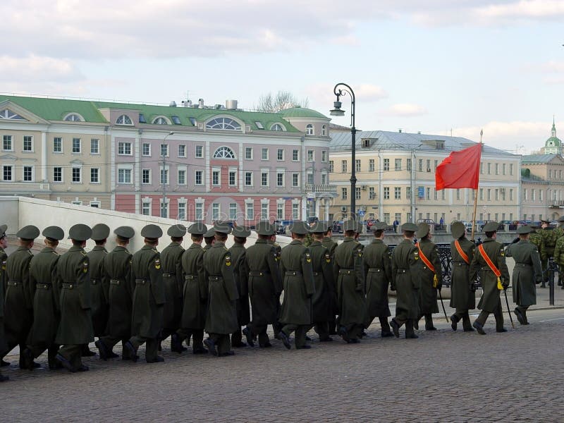 Parade in Moskau lizenzfreies stockbild Parade in Moskau lizenzfreies stockbild