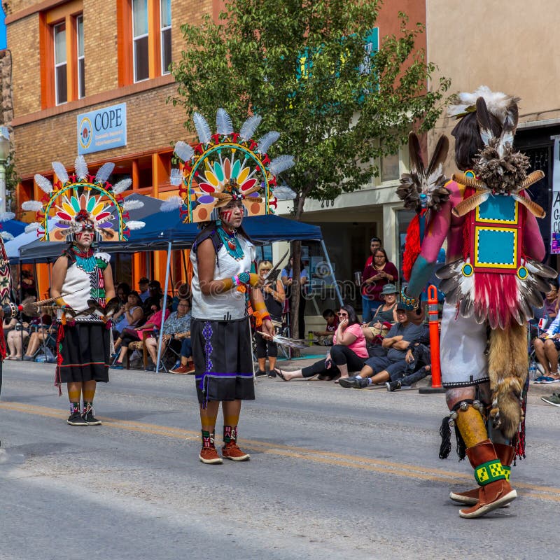 Parade of Native Americans 98th Gallup Inter-tribal Indian Ceremonial