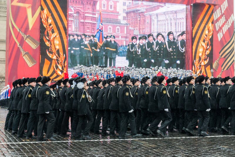 Parade on Red Square in Moscow Editorial Image - Image of regime ...