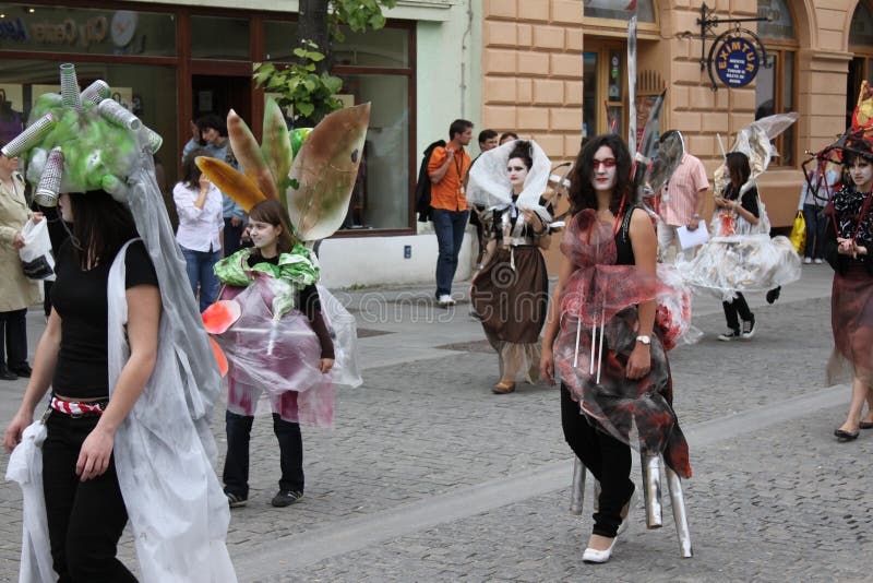 Parade theater festival editorial stock photo. Image of expressions