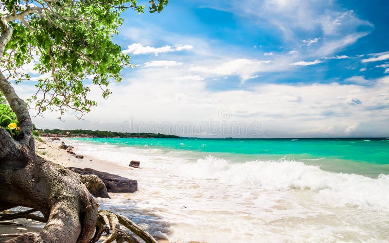 Paradies Playa BLANCA-Strand Von Baru-Insel Durch Cartagena In